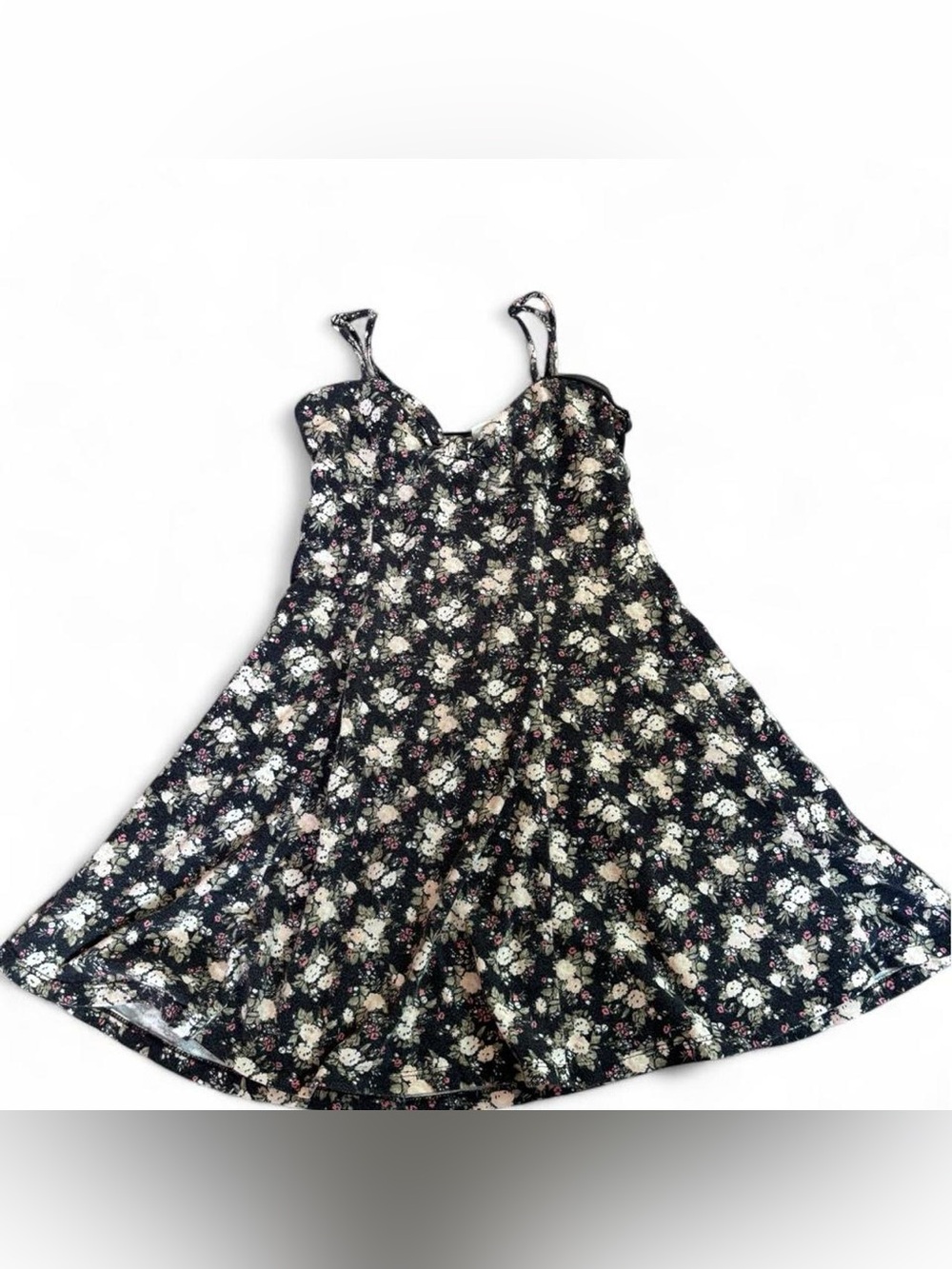 Vintage Y2K Forever 21 Ditsy Floral Mini Dress / Long Top Size Small